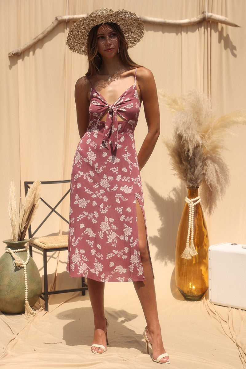Fierce Floral Midi Dress