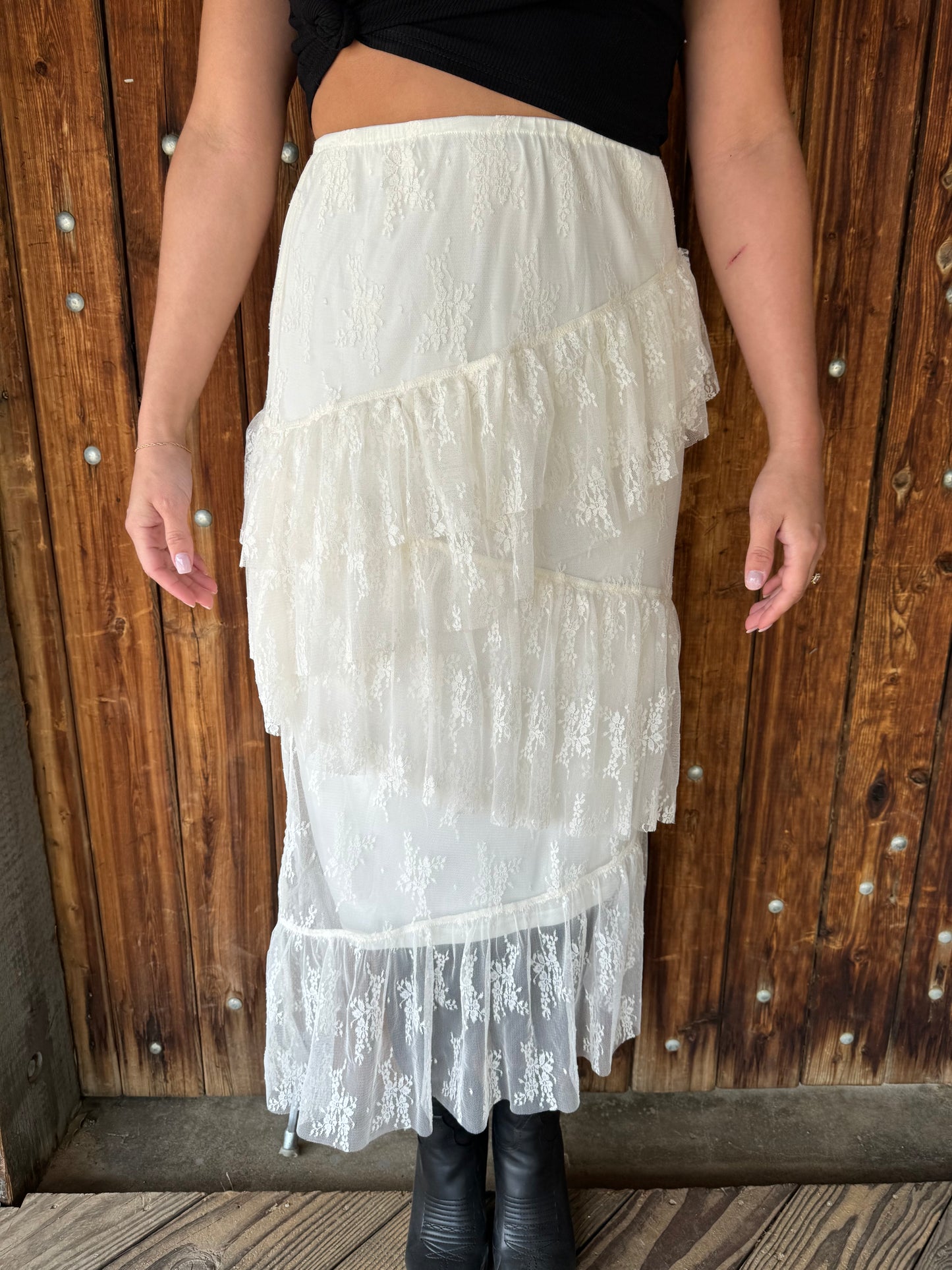 Desert Rose Lace Skirt