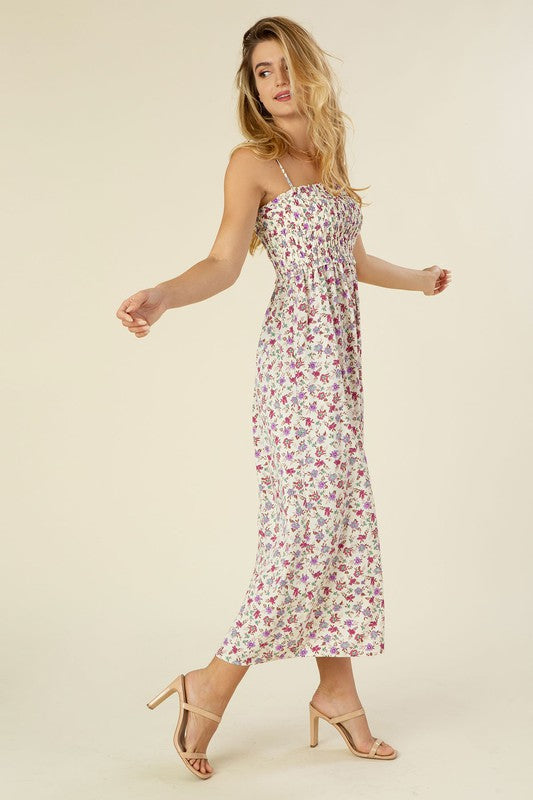 Floral Field Smocked Maxi Dress