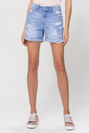 Distressed Boyfriend Shorts
