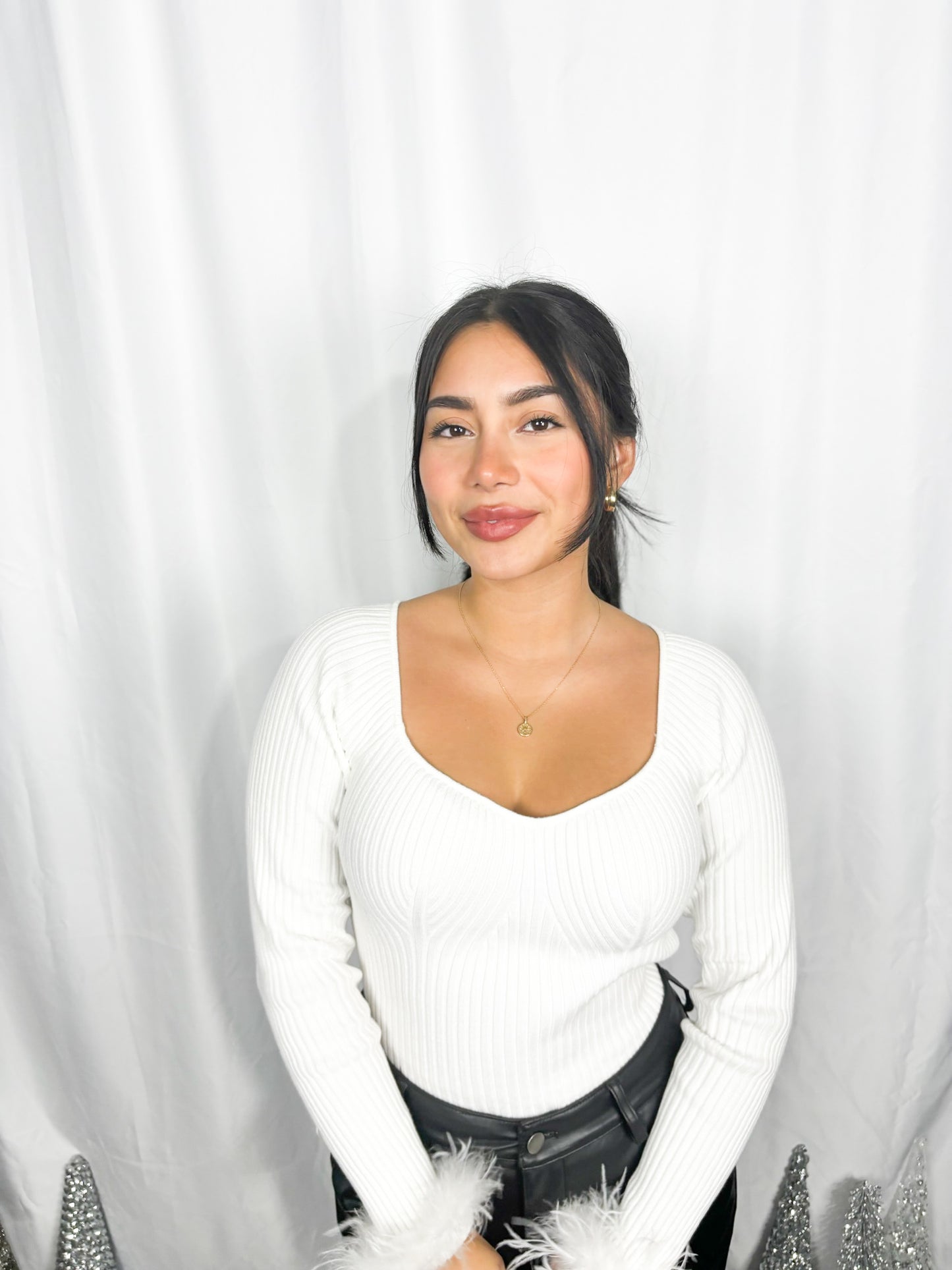White Feather Top