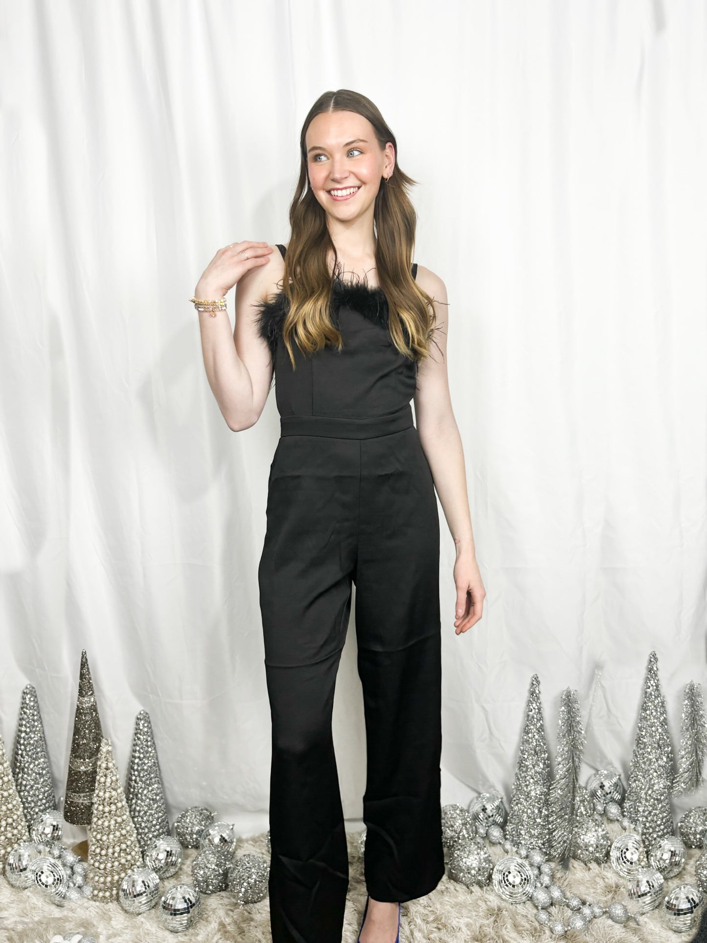Alyssa Feather Jumpsuit
