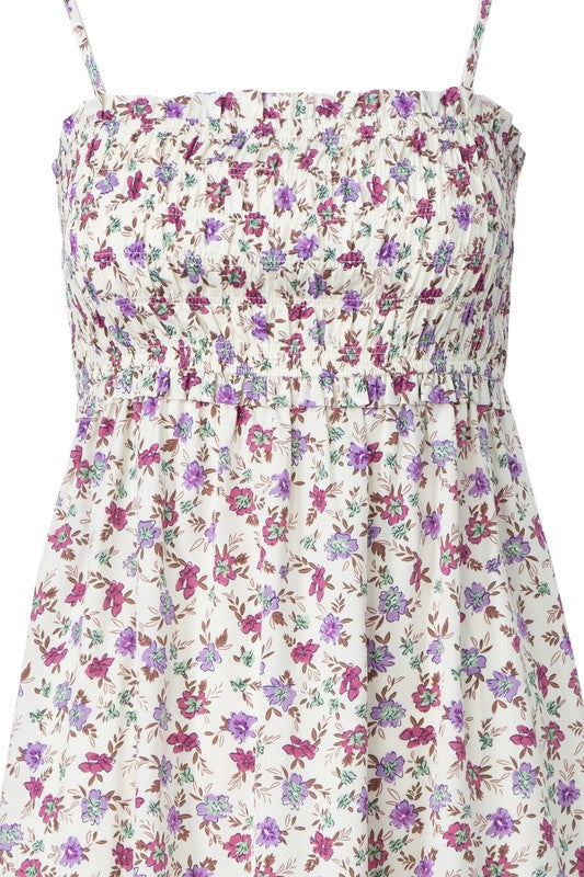 Floral Field Smocked Maxi Dress
