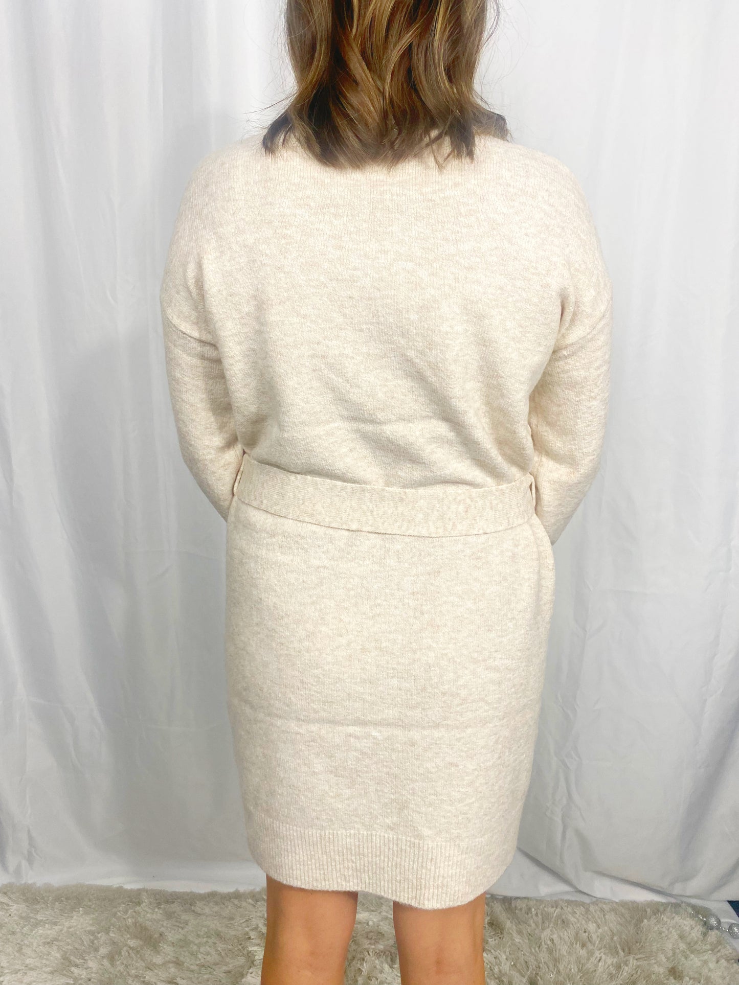 Belted Sweater Dress