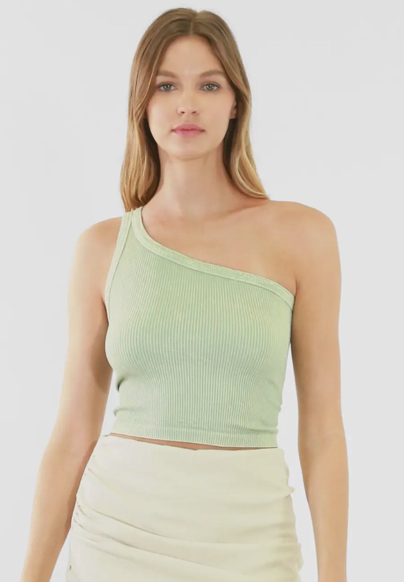Niki Biki Ribbed One Shoulder Tank