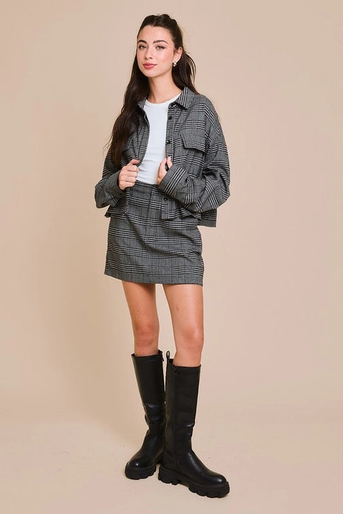 Checkmate Mini Skirt