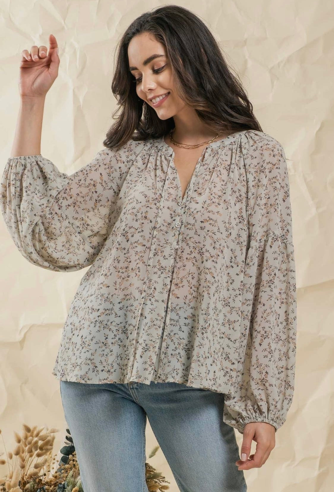 Flowy Floral Blouse