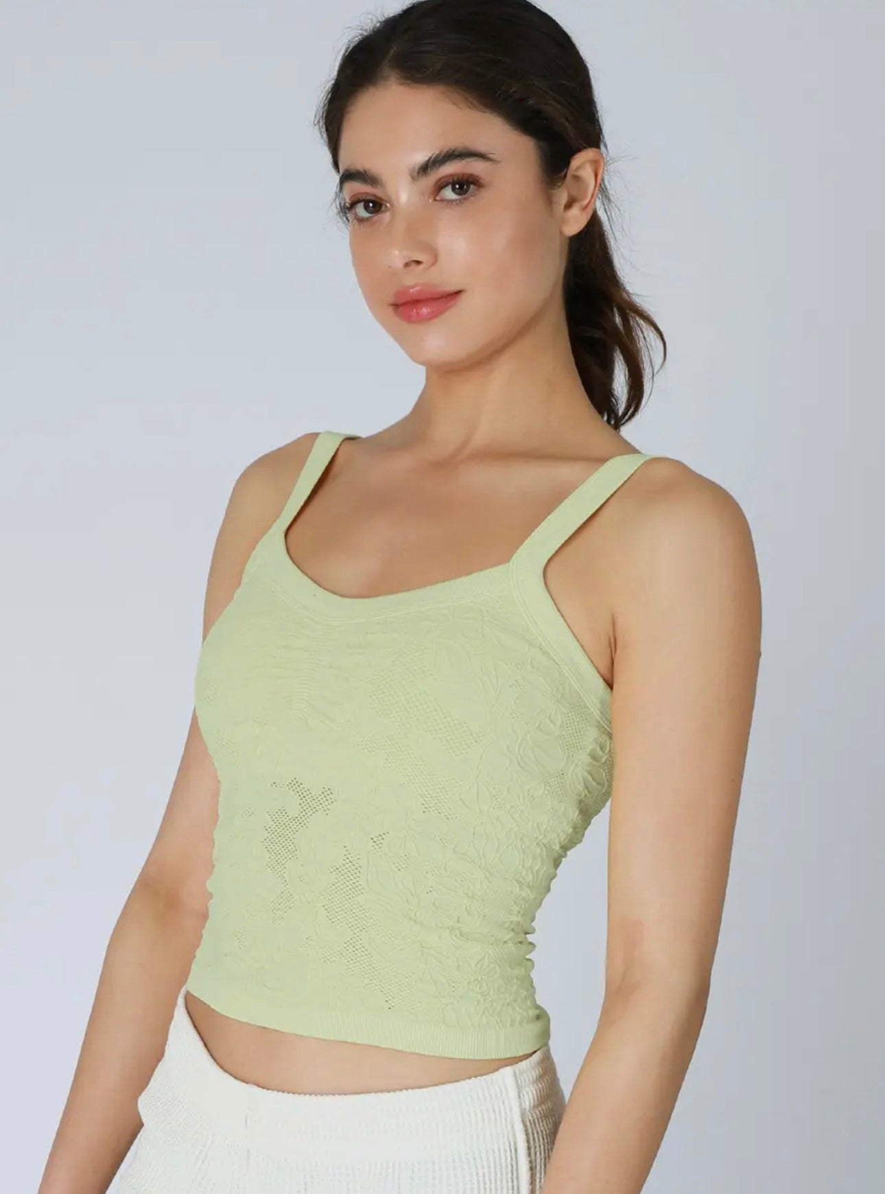 Niki Biki Lace V Neck Tank