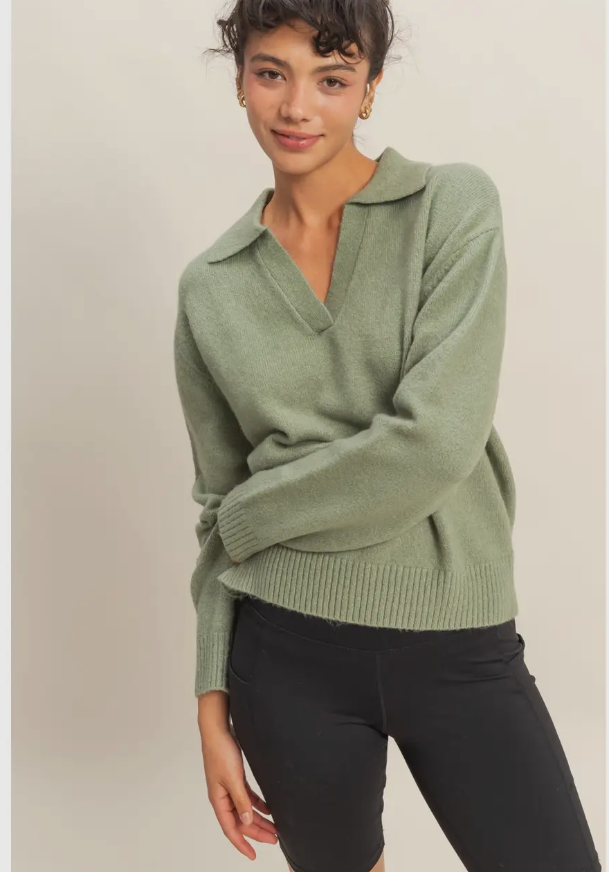 Liz’s Collared Sweater