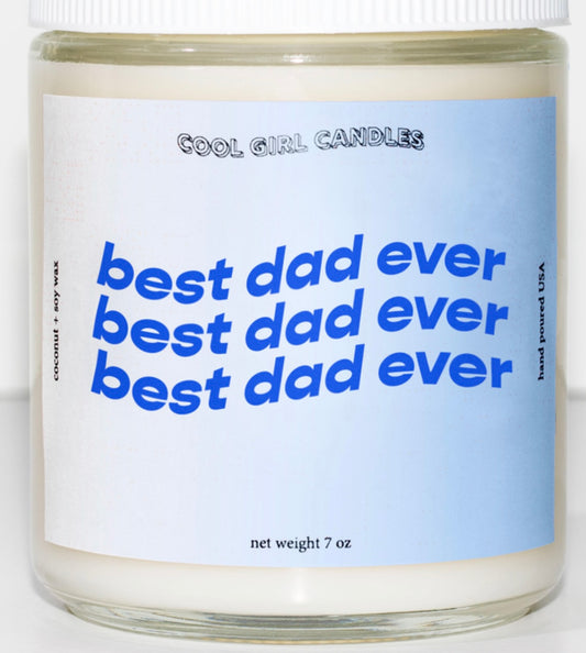 Best dad ever candle