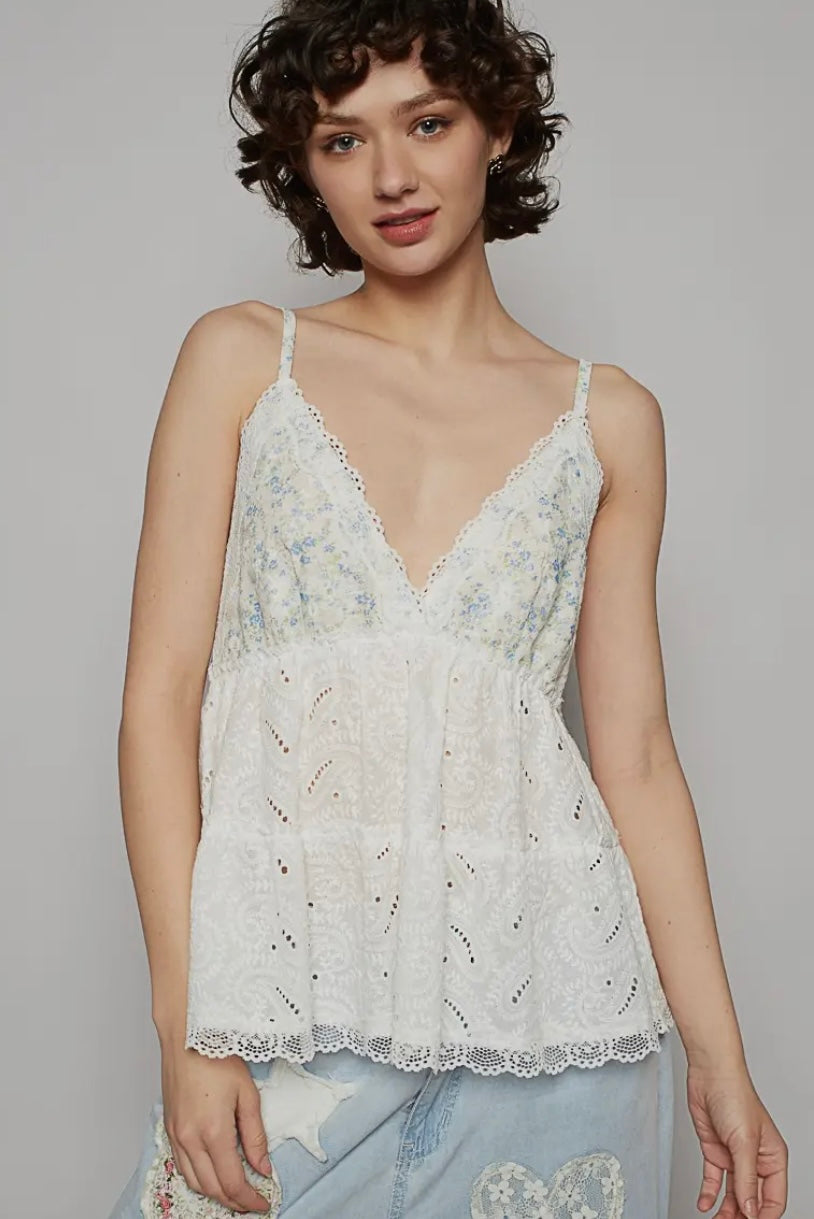 Ivy Eyelet Tank