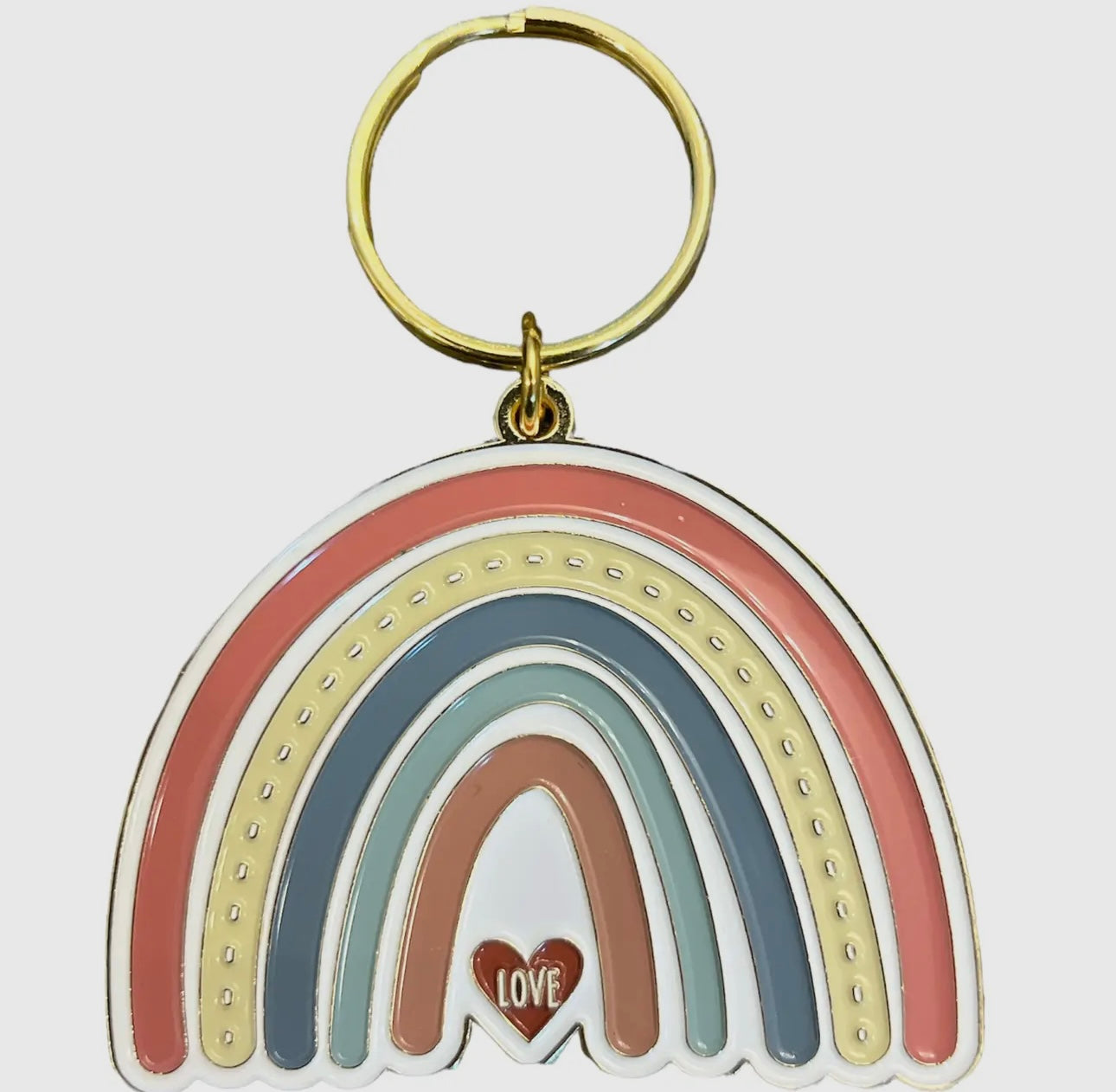 Rainbow Love Keychain