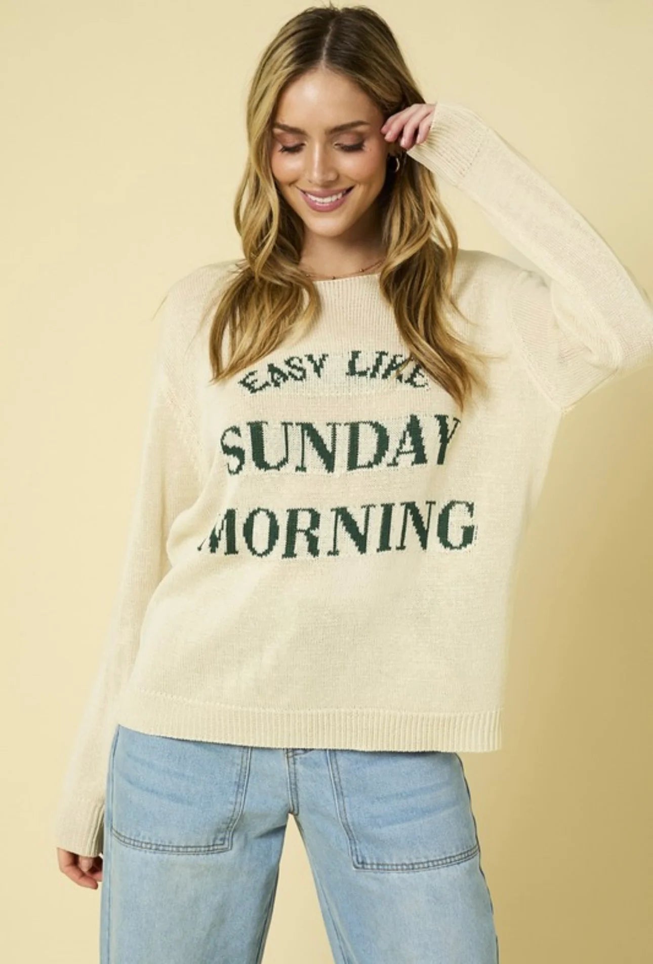 Easy Like Sunday Morning Sweater