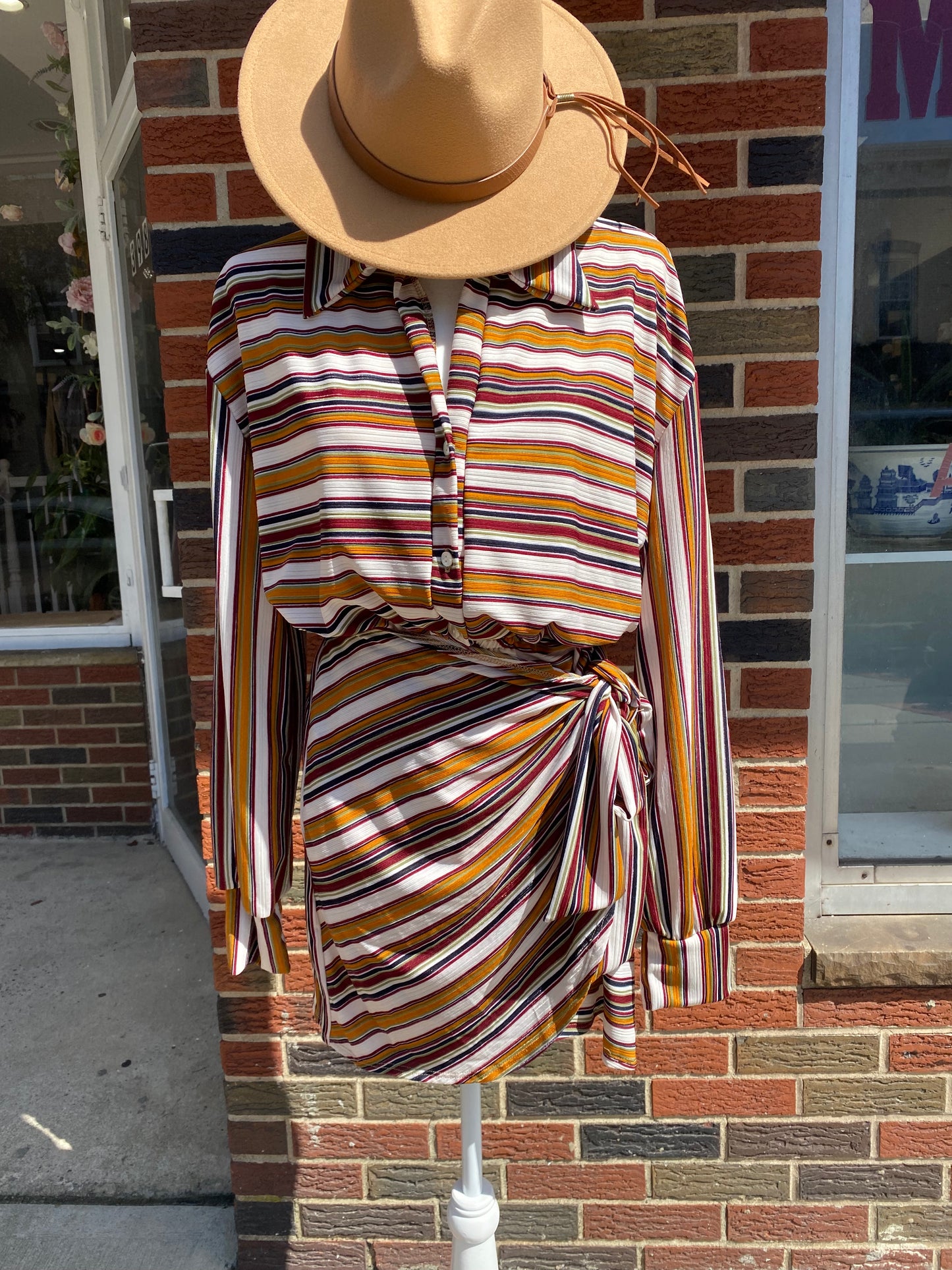 Wrap Skirt Mini Dress