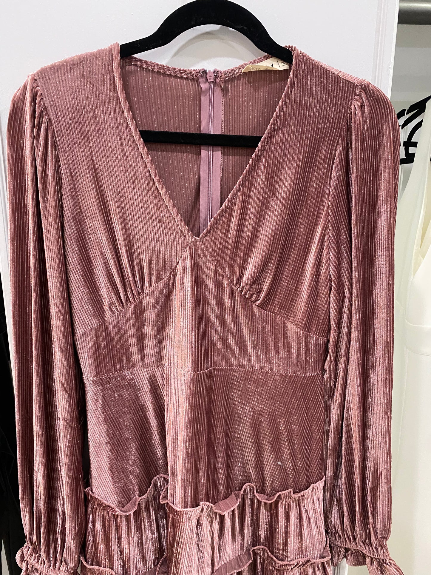 Rose Velvet Dress