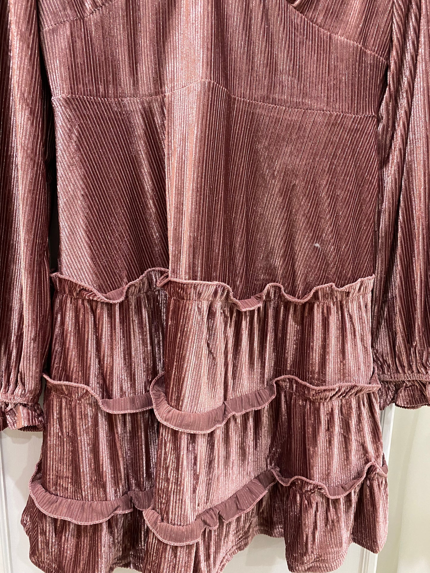 Rose Velvet Dress