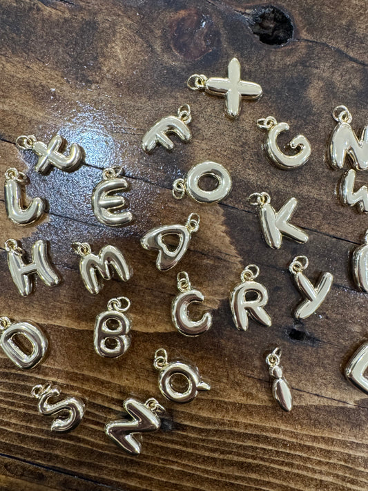 Bubble Initial CharmNecklace