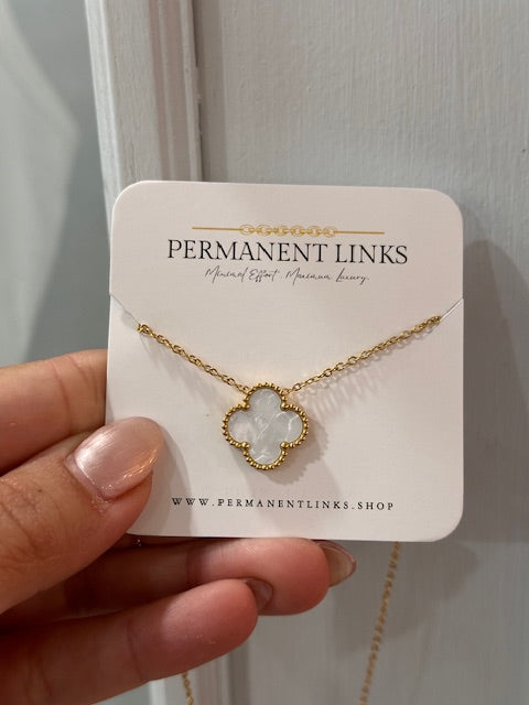 White Clover Necklace