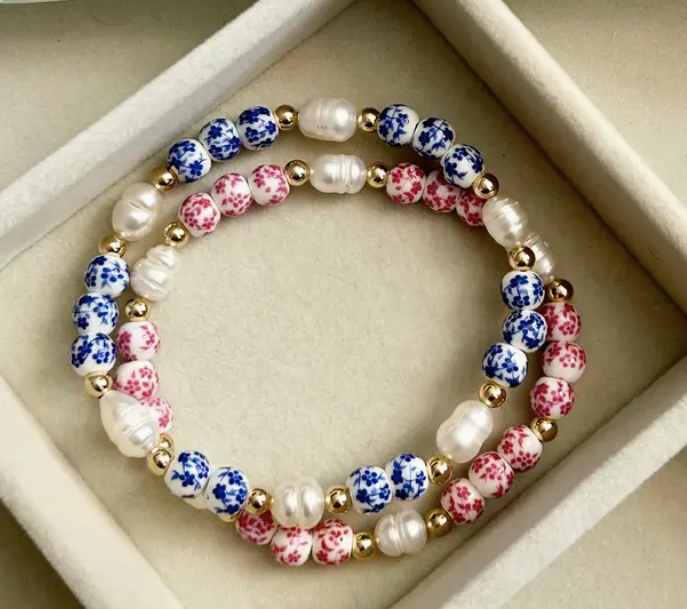 Sintra Stretch Freshwater Pearl Bracelet