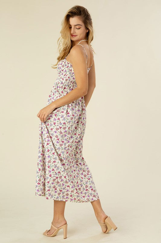 Floral Field Smocked Maxi Dress