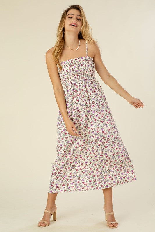 Floral Field Smocked Maxi Dress