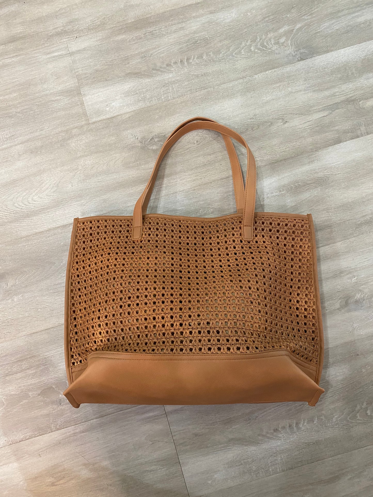 Faux Leather Tote Bag