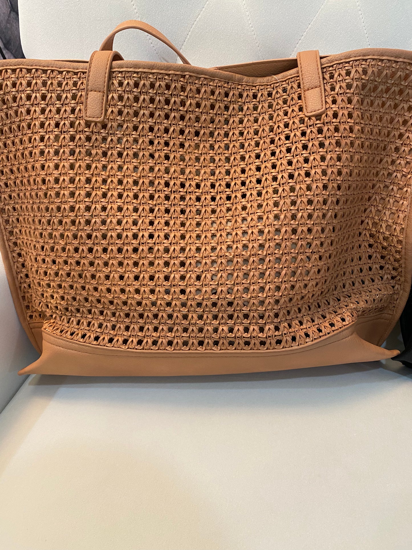 Faux Leather Tote Bag