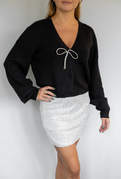 Sparkle Bow Cardigan
