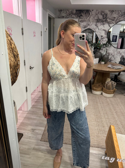 Ivy Eyelet Tank