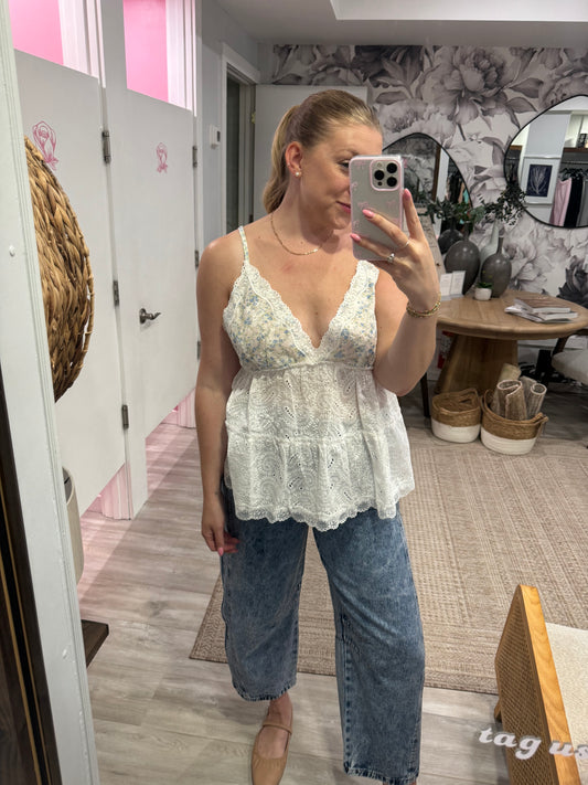 Ivy Eyelet Tank
