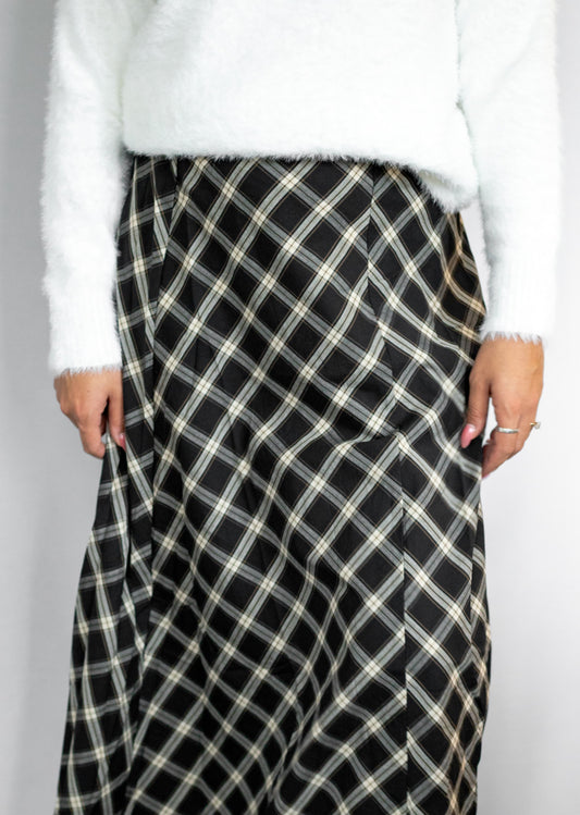Plaid Maxi Skirt