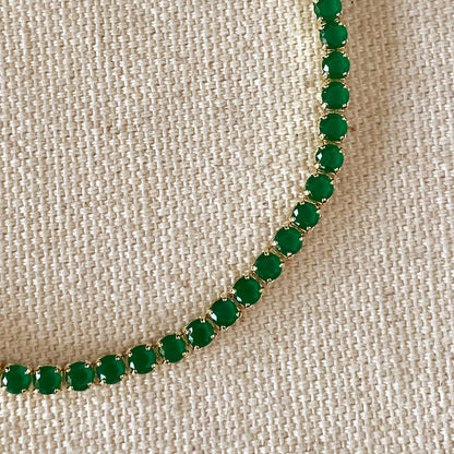 Emerald Tennis Bracelet