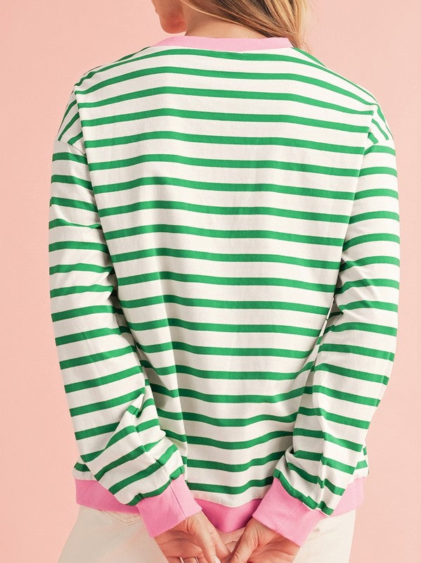 Joy Striped Pullover