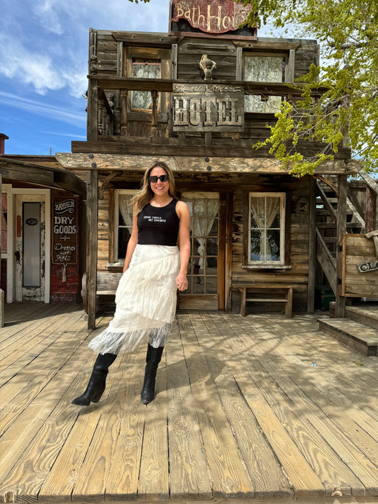 Desert Rose Lace Skirt