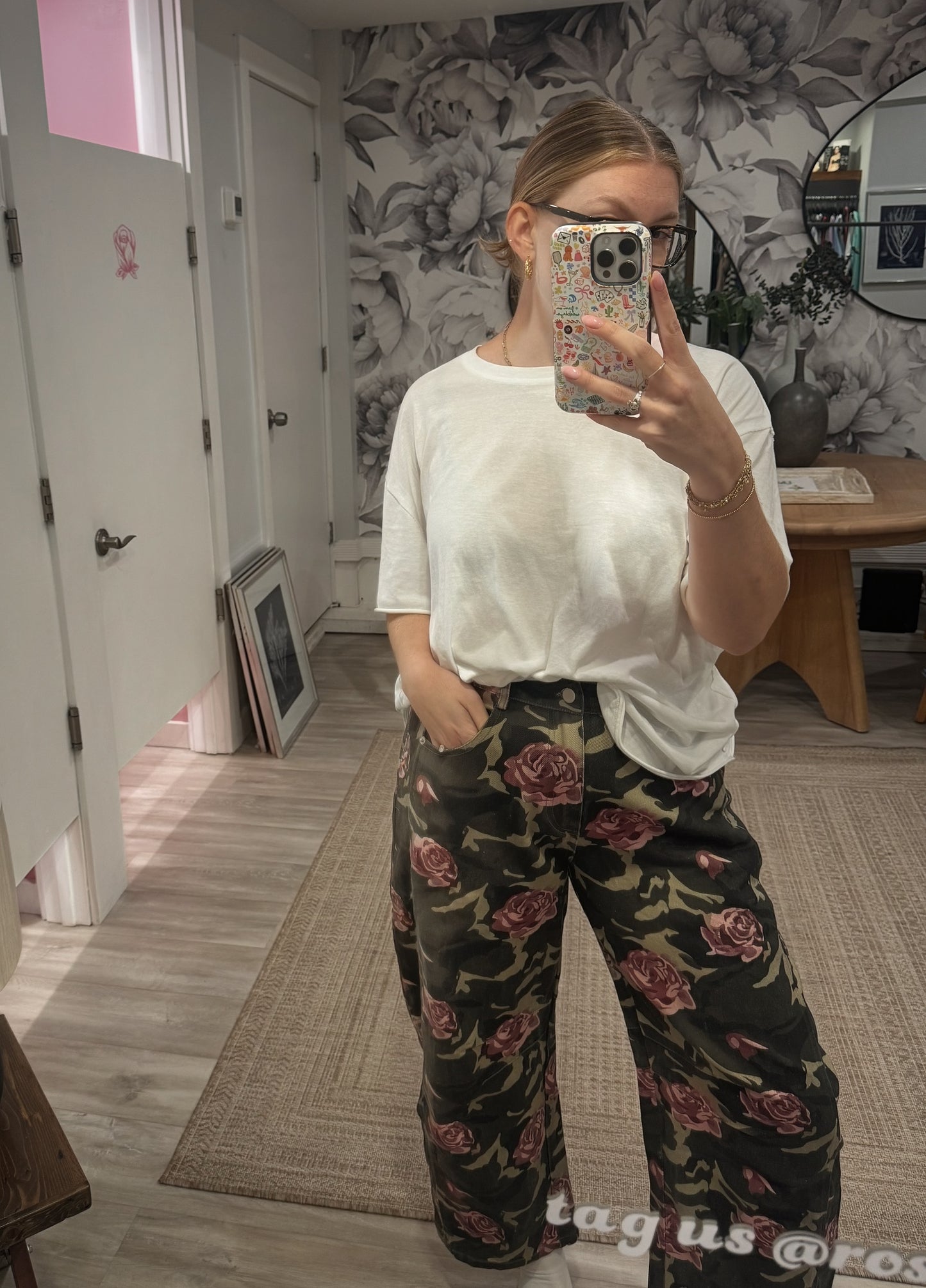Camo Rose Pants