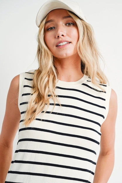 Tres Chic Striped Tank Top