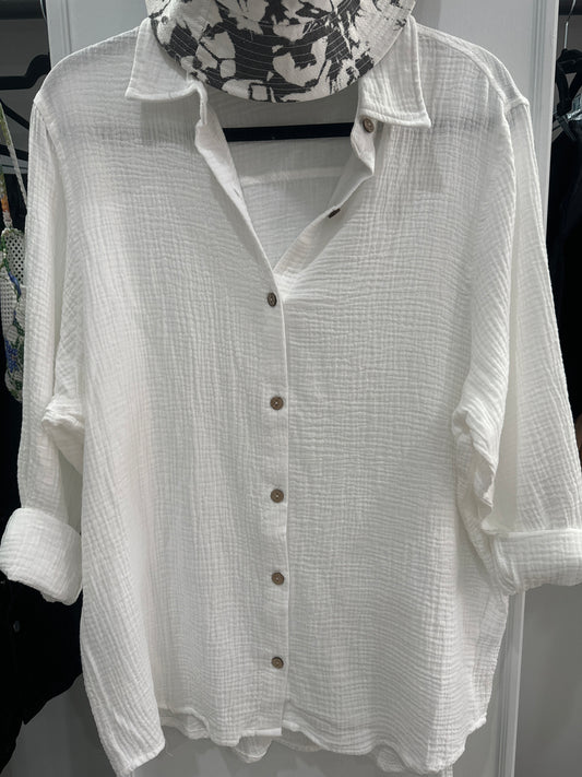 Fresh Gauze Button Down