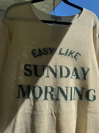 Easy Like Sunday Morning Sweater