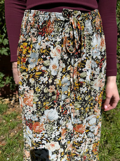Autumn Bloom Maxi Skirt