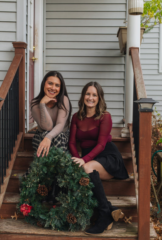 Sheer Neck Long Sleeve