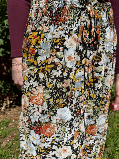 Autumn Bloom Maxi Skirt