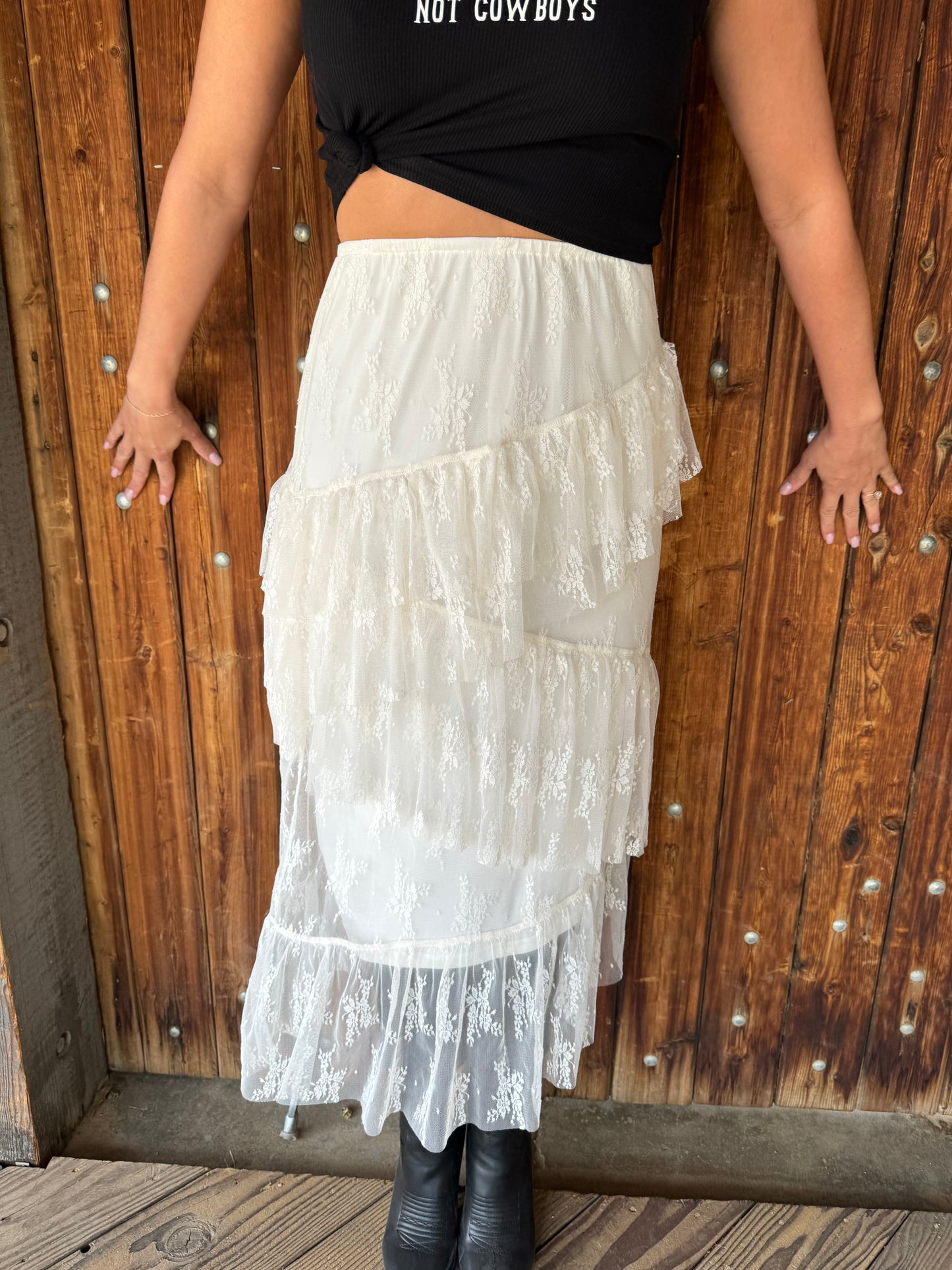 Desert Rose Lace Skirt