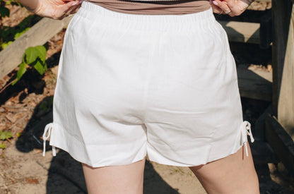 Linen Bow Shorts