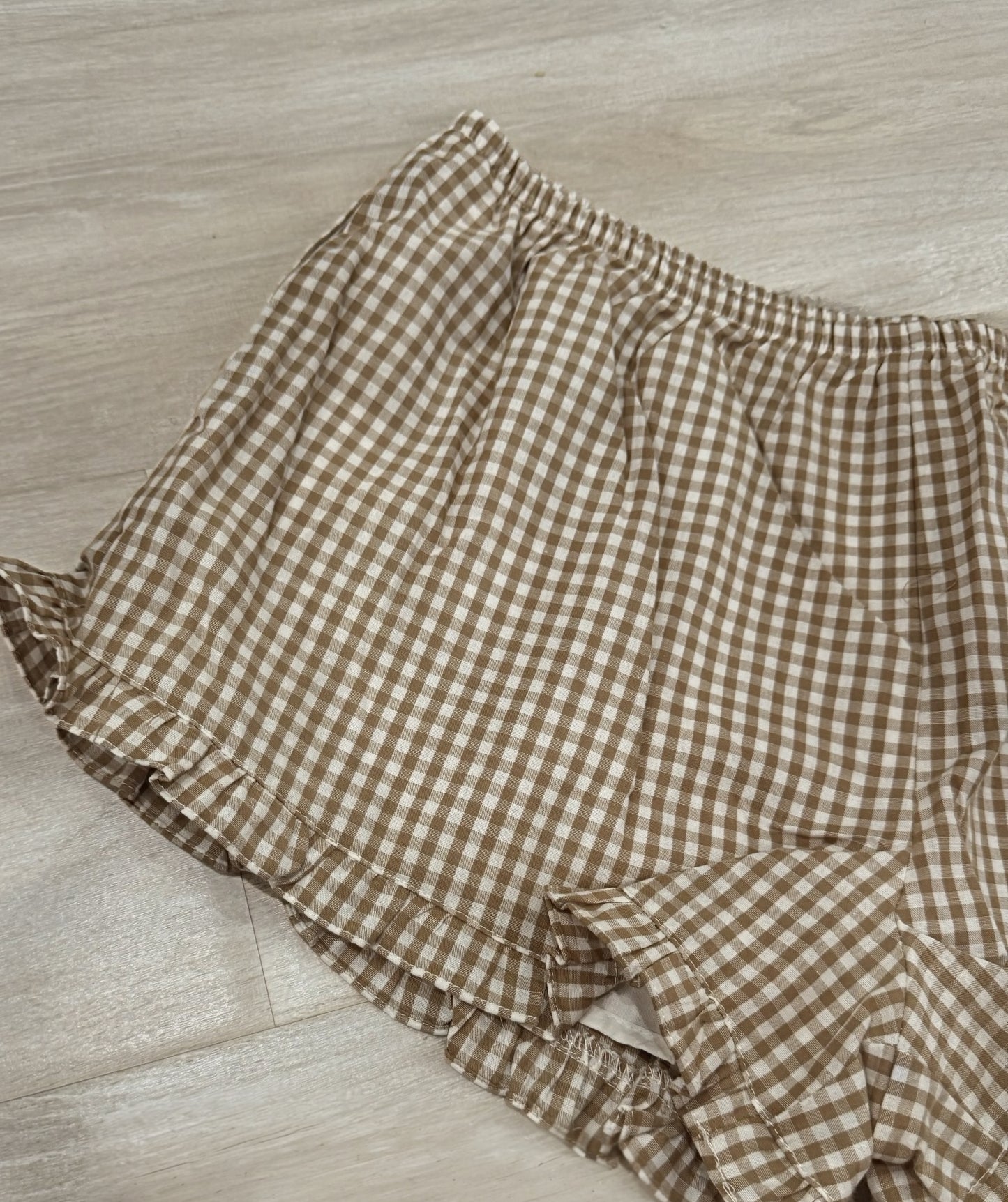Garden Plaid Micro Shorts