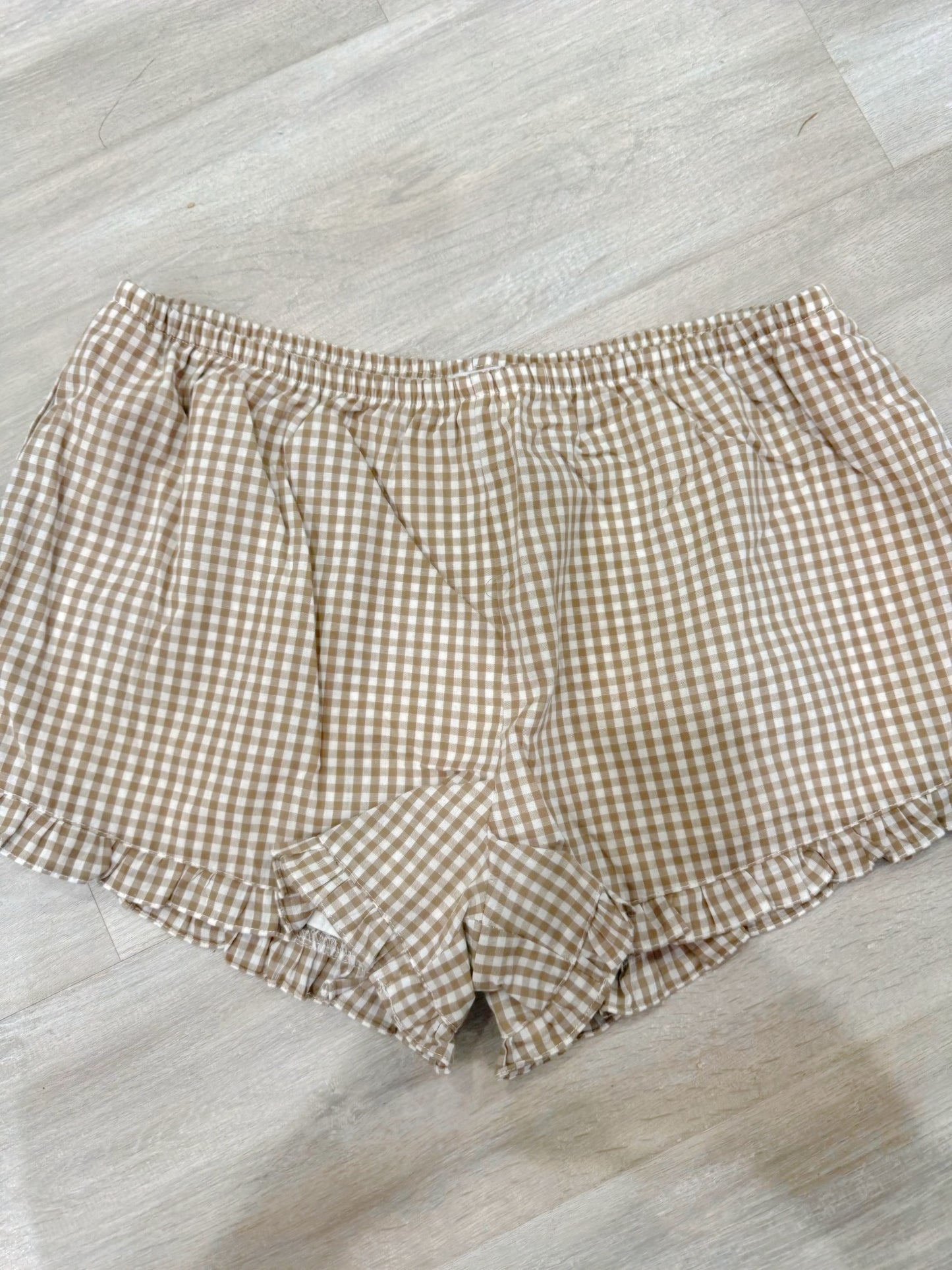 Garden Plaid Micro Shorts