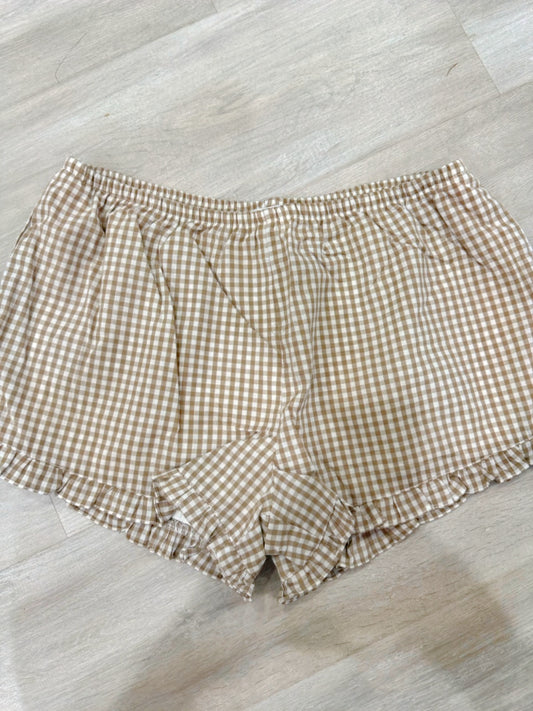 Garden Plaid Micro Shorts