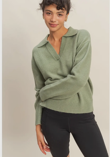 Liz’s Collared Sweater