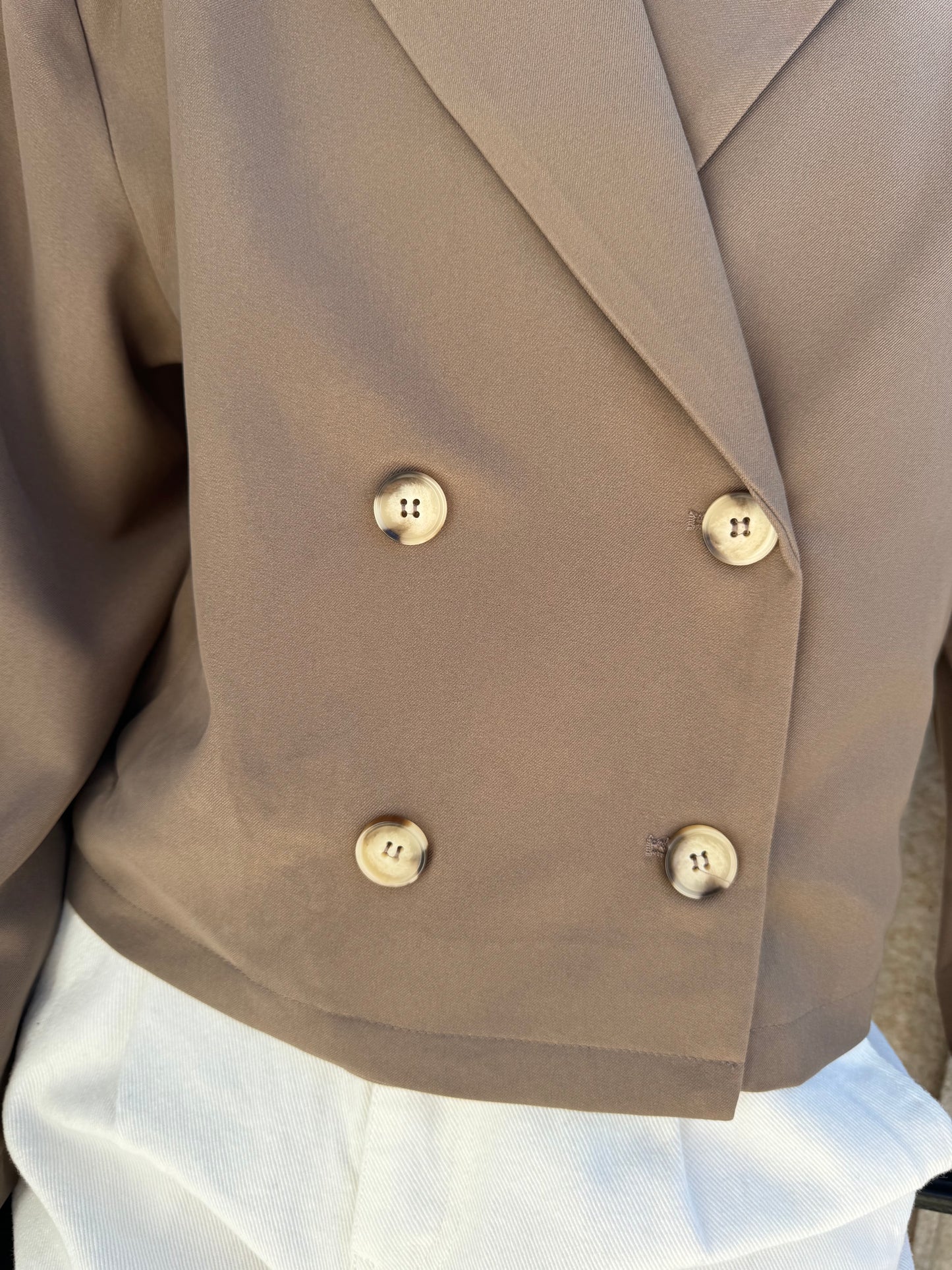 Cafe Cropped Trench