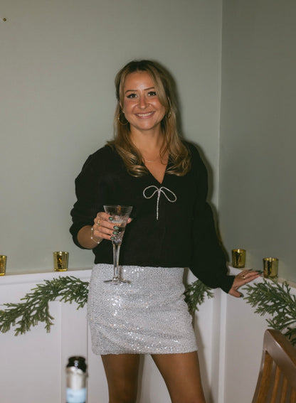 Sparkle Bow Cardigan