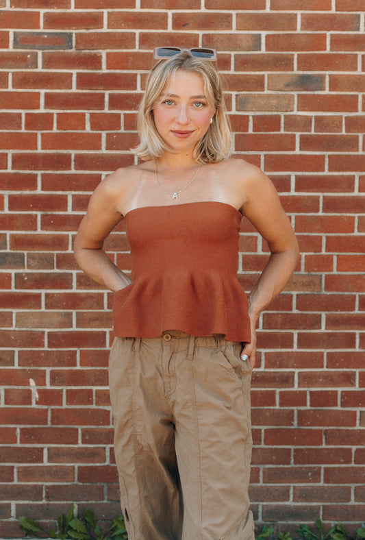 Cinnamon Curve Tube top